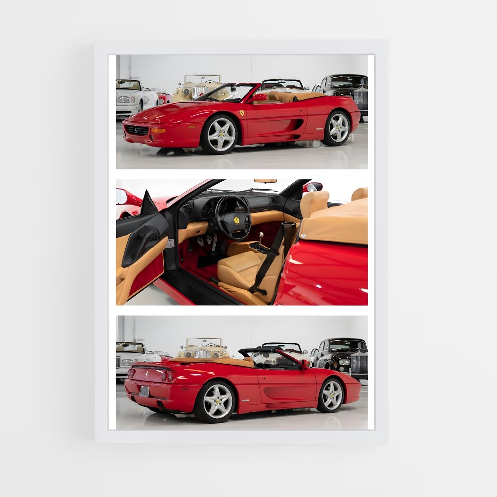 Poster F355 Spider Dream – affiche Ferrari (vue 3)